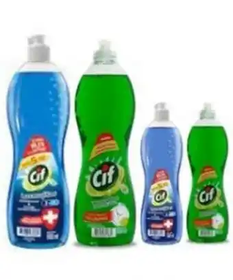 Freshmart Cif lavavajillas antibacterial - frasco 500 ml + cif lavavajillas antibacterial - frasco 900 ml + cif lavavajillas líquido bo oferta