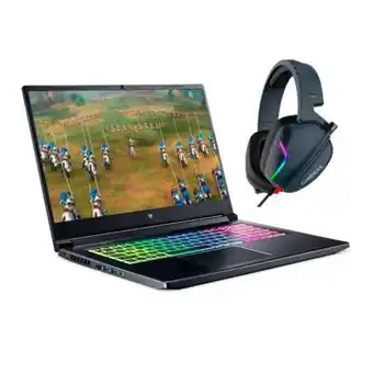 Hiraoka Laptop gamer acer 17.3" intel core i7 11800h 512gb ssd 16gb ram + audífono gamer havit h2019u oferta