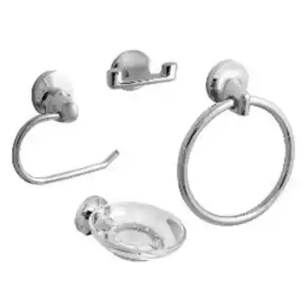 Cassinelli Kit accesorios para baño cancún cromado oferta