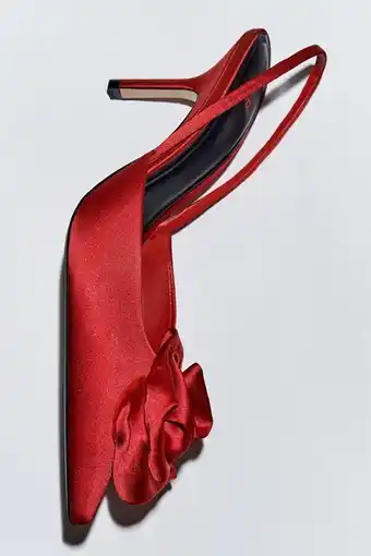 ZARA Zapato destalonado flor oferta