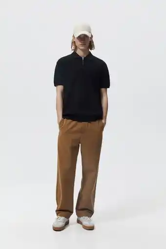 ZARA Polo punto cremallera oferta