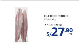 Plaza Vea Filete de Perico sin piel x kg oferta