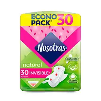 Mifarma Toallas higienicas nosotras natural invisible - bolsa 30 un oferta