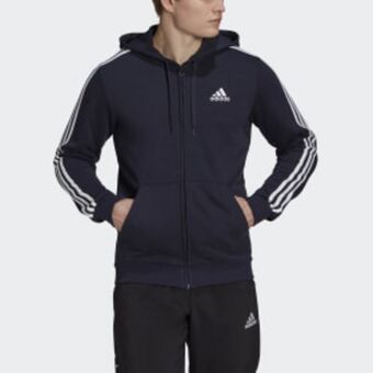 Polera con capucha essentials 3 tiras felpa francesa