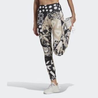 ADIDAS Licras farm feel brilliant aeoready 7/8 estampadas pretina alta oferta