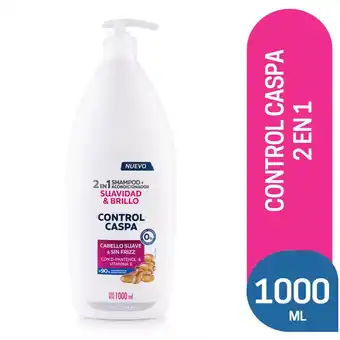 Tottus Shampoo tottus 2 en 1 control caspa suavidad total 1 lt oferta