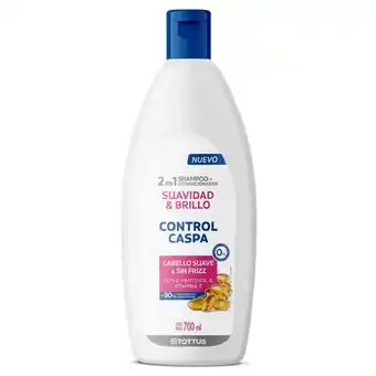 Tottus Shampoo tottus 2 en 1 control caspa suavidad total 700 ml oferta