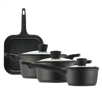 Tottus Juego de ollas antiadherente 7 piezas majestic oferta
