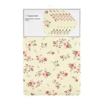 Tottus Pack individual + posavasos x 6 flores oferta