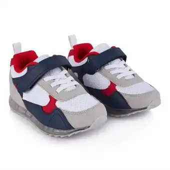 Tottus Zapatillas luces niño blanco 25 oferta