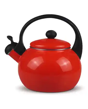 Tiendas EFE Tetera de acero esmaltado record 2.5lt - rojo oferta