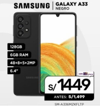 La Curacao Samsung Galaxy A33 Negro oferta