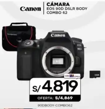 La Curacao Canon Camara EOS 90D DSLR Body Combo 62 oferta