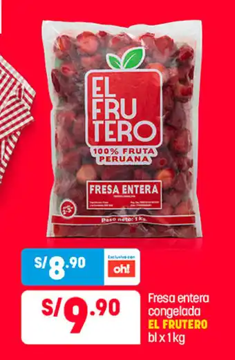 Fresa entera congelada EL FRUTERO bl x 1 kg