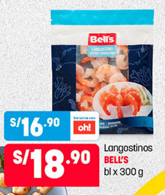 Plaza Vea Langostinos Bell's bl x 300g oferta