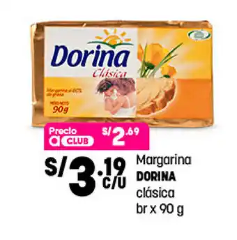 Plaza Vea Margarina DORINA clasica br x 90g oferta