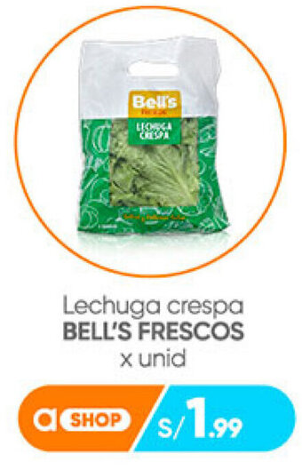 Plaza Vea Lechuga crespa Bell's Frescos x unid oferta