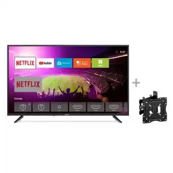 Hiraoka Tv miray led 4k uhd smart 43" mk43-e202 + rack giratorio miray sgm 26-40 oferta