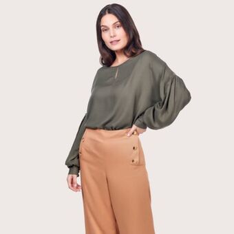 Fina Perú Blusa diana verde oferta