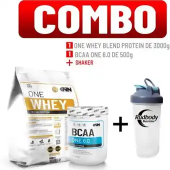 Platanitos Innovate nutrition combo innovate nutrition - one whey blend protein 3 kg. vainilla + bcaa one 6.0 500 gr. fruit punch + shak oferta