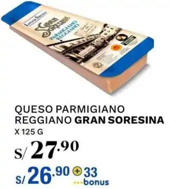 Wong Queso Parmigiano Reggiano Gran Soresina 125g oferta