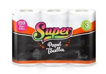 Tai Loy Papel toalla doble hoja 9.5m paquetex3 super oferta