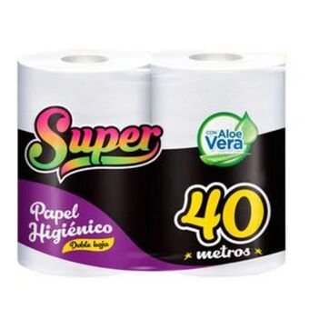 Tai Loy Papel higienico doble hoja morado 42m paq x 4 oferta