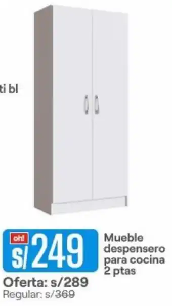 Promart Mueble Despensero para Cocina 2 ptas oferta