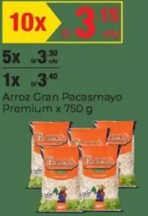 Metro Arroz Gran Pacasmayo Premium 10 x 750g oferta