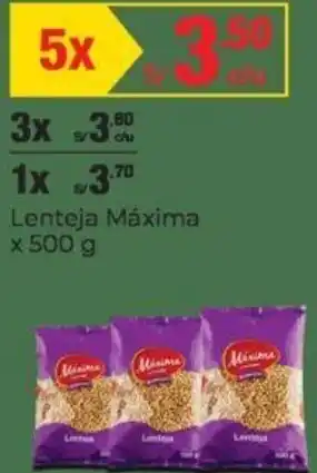 Metro Lenteja Máxima 5x500g oferta