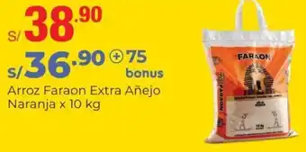 Metro Arroz Faraon Extra Añejo Naranja 10kg oferta