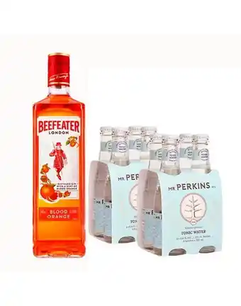 Sumon Licores Gin beefeater orange 750ml+ 2 four pack mr perkins tonic oferta