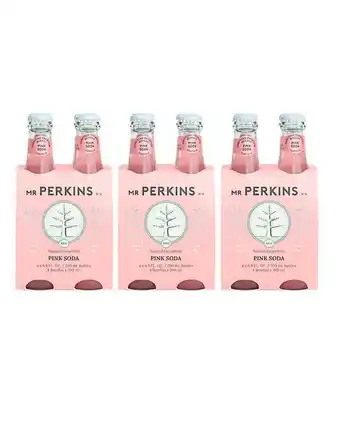 3 four pack mr perkins pink soda 200ml