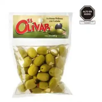 Freshmart Aceitunas verdes seleccionadas rellenas con castaña el olivar - sachet 240gr - unidad oferta