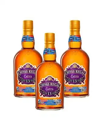 Sumon Licores Whisky chivas regal extra 13 años bourbon 700ml x3 oferta
