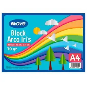 Tai Loy Block arco iris a4 25 hojas ove oferta