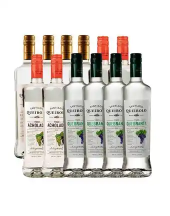 Sumon Licores Pisco santiago queirolo puro 750ml x12 oferta