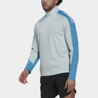 ADIDAS Polo manga larga de entrenamiento con cierre corto oferta