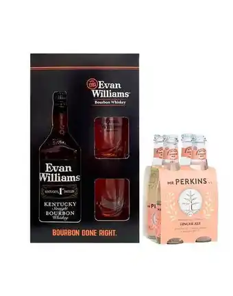 Sumon Licores Pack evan williams 750ml four pack mr perkins ginger ale 200ml oferta