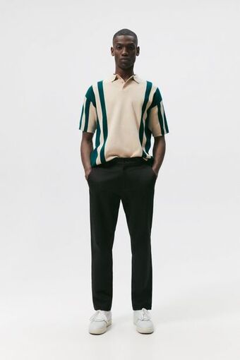 ZARA Polo punto rayas oferta