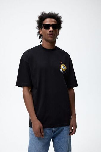 ZARA Camiseta estampado combinado oferta