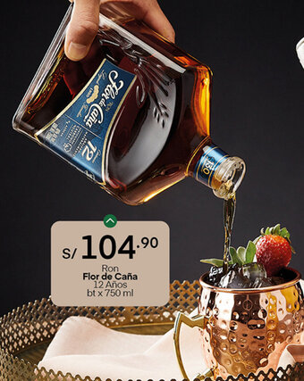 Plaza Vea Ron Flor de Caña 12 Años bt x 750ml oferta