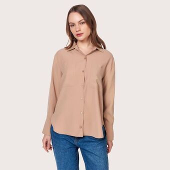Mentha & Chocolate Blusa daniela beige oferta