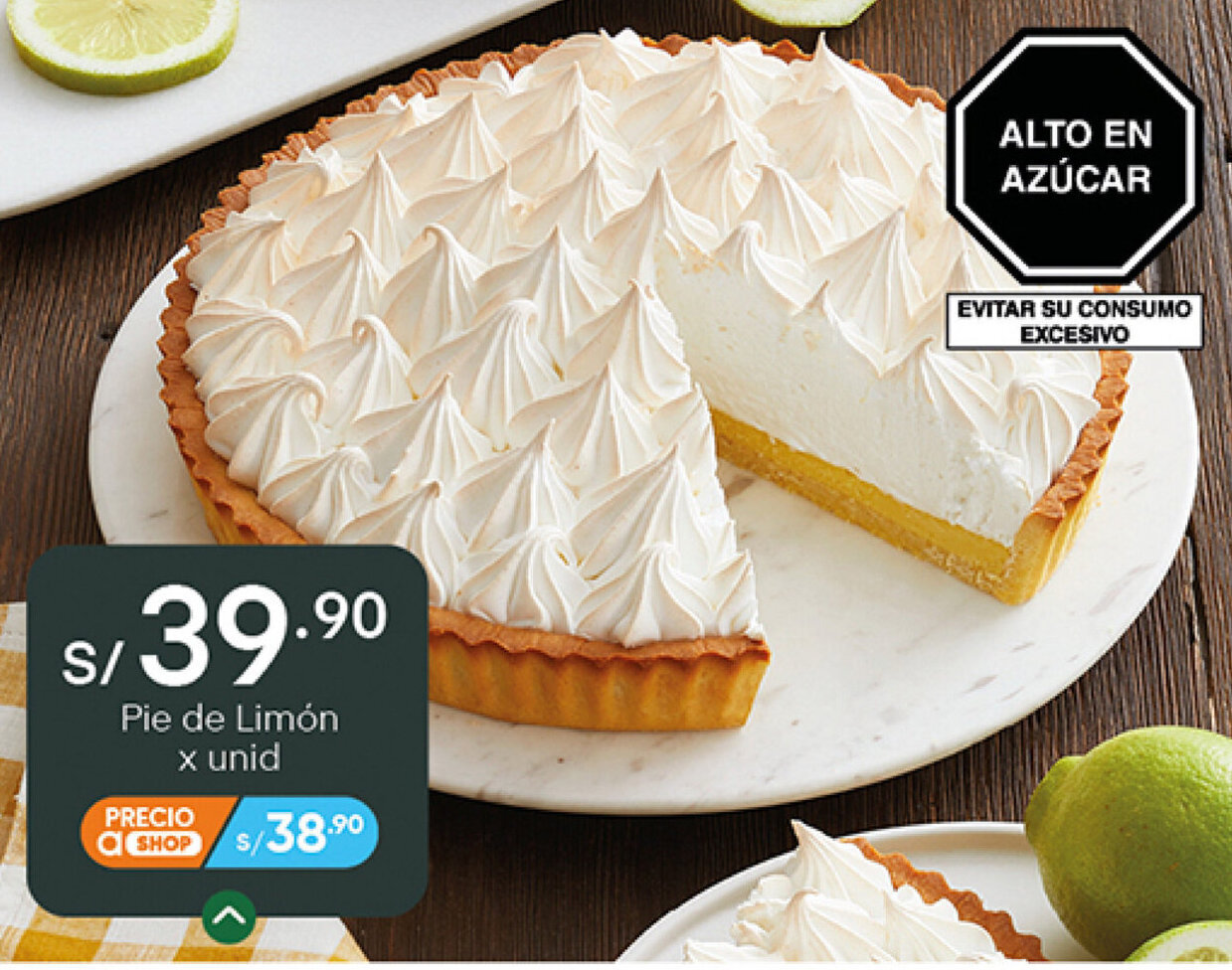 Pie de Limón oferta en Plaza Vea