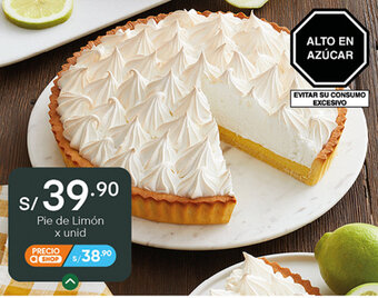 Plaza Vea Pie de Limón oferta