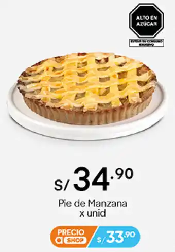 Plaza Vea Pie de Manzana oferta