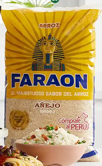 Plaza Vea Arroz Faraon Añejo Amarillo 5kg oferta