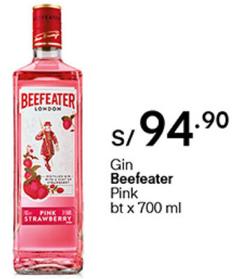 Plaza Vea Gin Beefeater Pink 700ml oferta