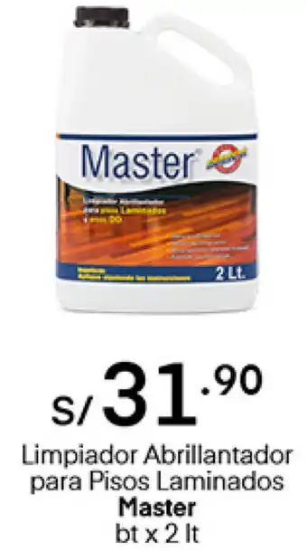 Plaza Vea Limpiador Abrillantador para Pisos Laminados Master 2lt oferta