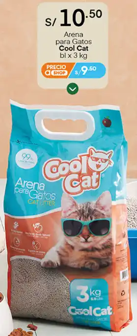 Plaza Vea Arena para Gatos Cool Cat 3kg oferta